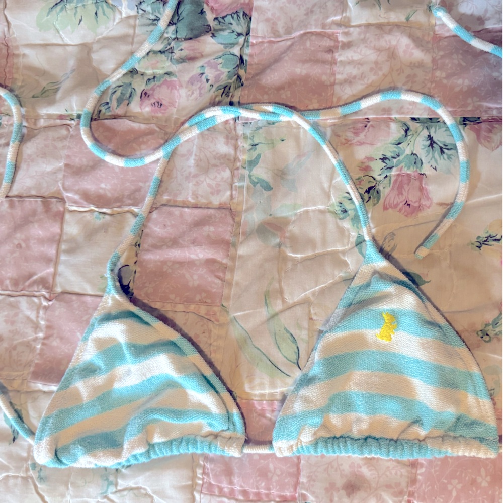 VINTAGE Juicy Couture Terry Cloth Triangle Bikini top